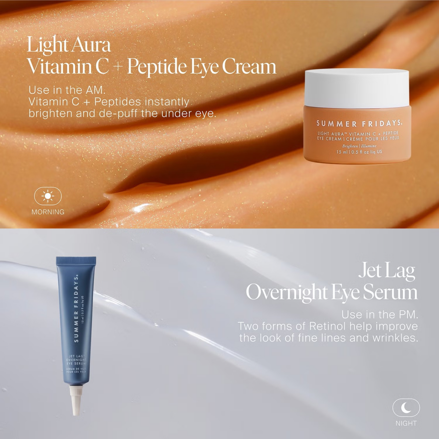 Сироватка для шкіри навколо очей Summer Fridays Jet Lag Overnight Eye Serum