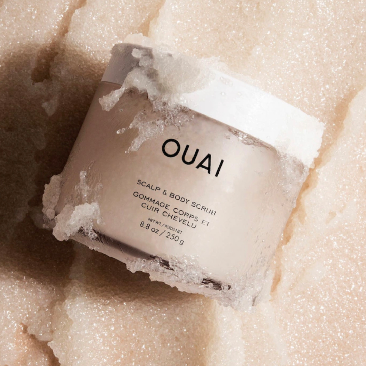 Скраб для шкіри голови та тіла Ouai Cleansing Scalp&Body Sugar Scrub