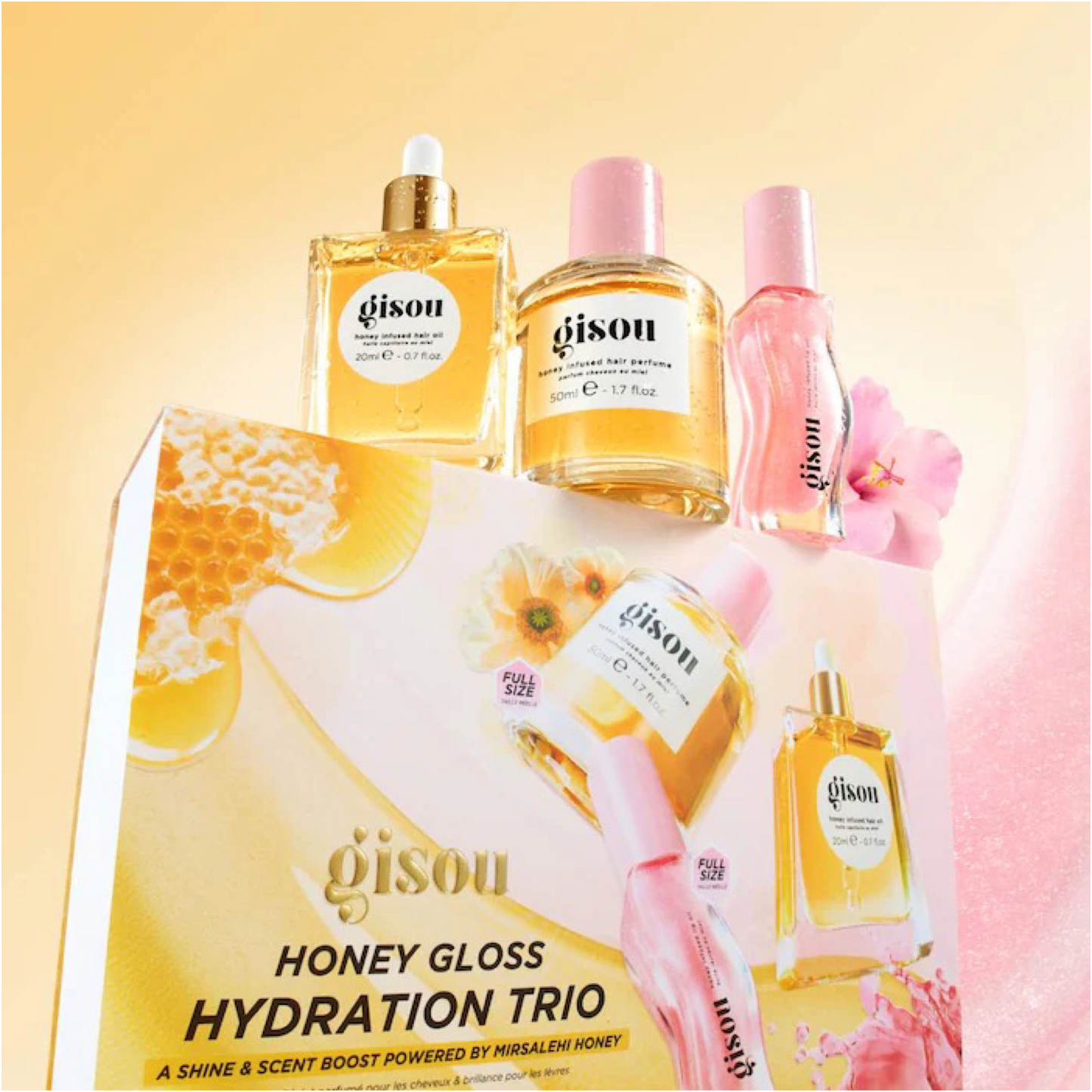 Набір Gisou Honey Gloss Hydration Trio