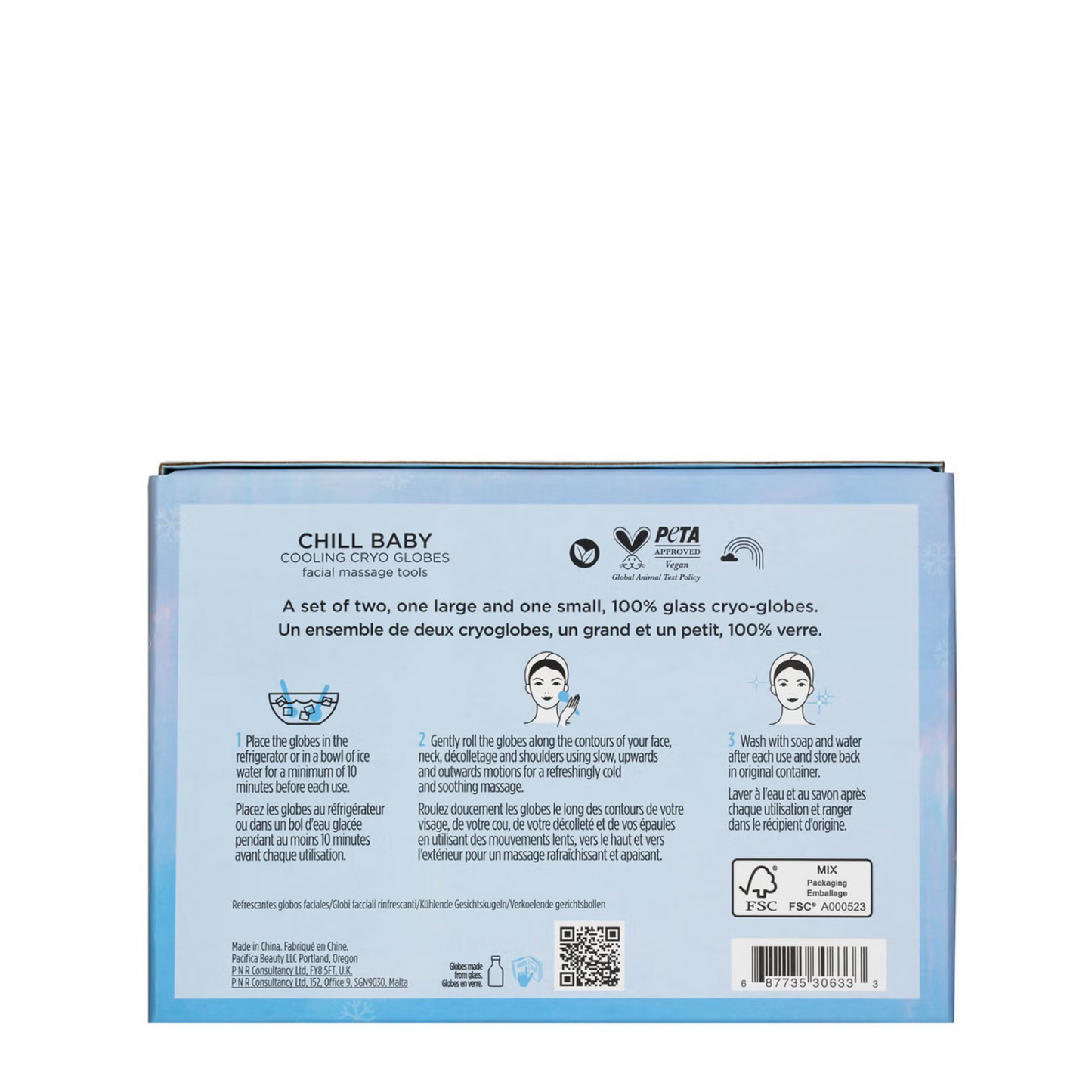 Охолоджуючі скляні кріоглобуси Pacifica Chill Baby Cooling Cryo Globes