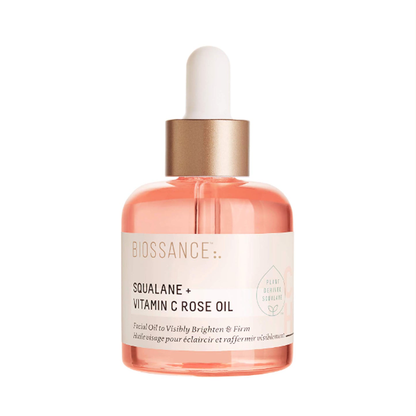 Масло для обличчя Biossance Squalane+Vitamin C Rose Oil