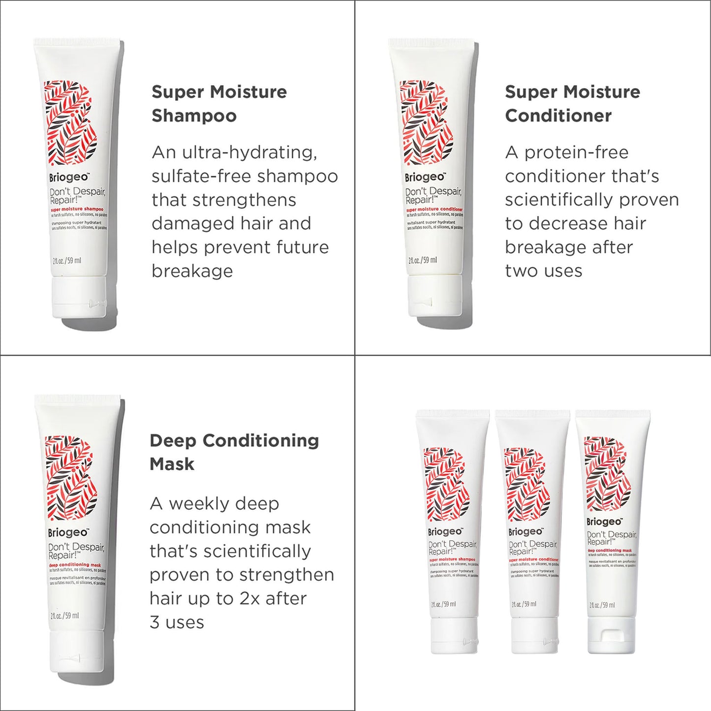 Набір догляду для відновлення волосся Briogeo Don't despair, Repair!