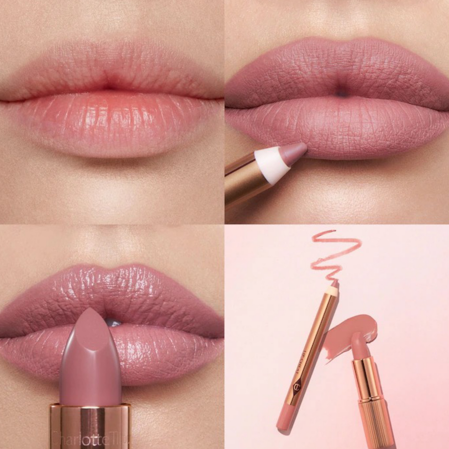 Набір для губ Charlotte Tilbury Mini Pillow Talk Lipstick&Liner Set - відтінок Pillow Talk Fair