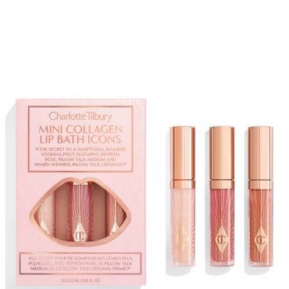 Набір блисків для губ Charlotte Tilbury Mini Collagen Lip Bath Icons