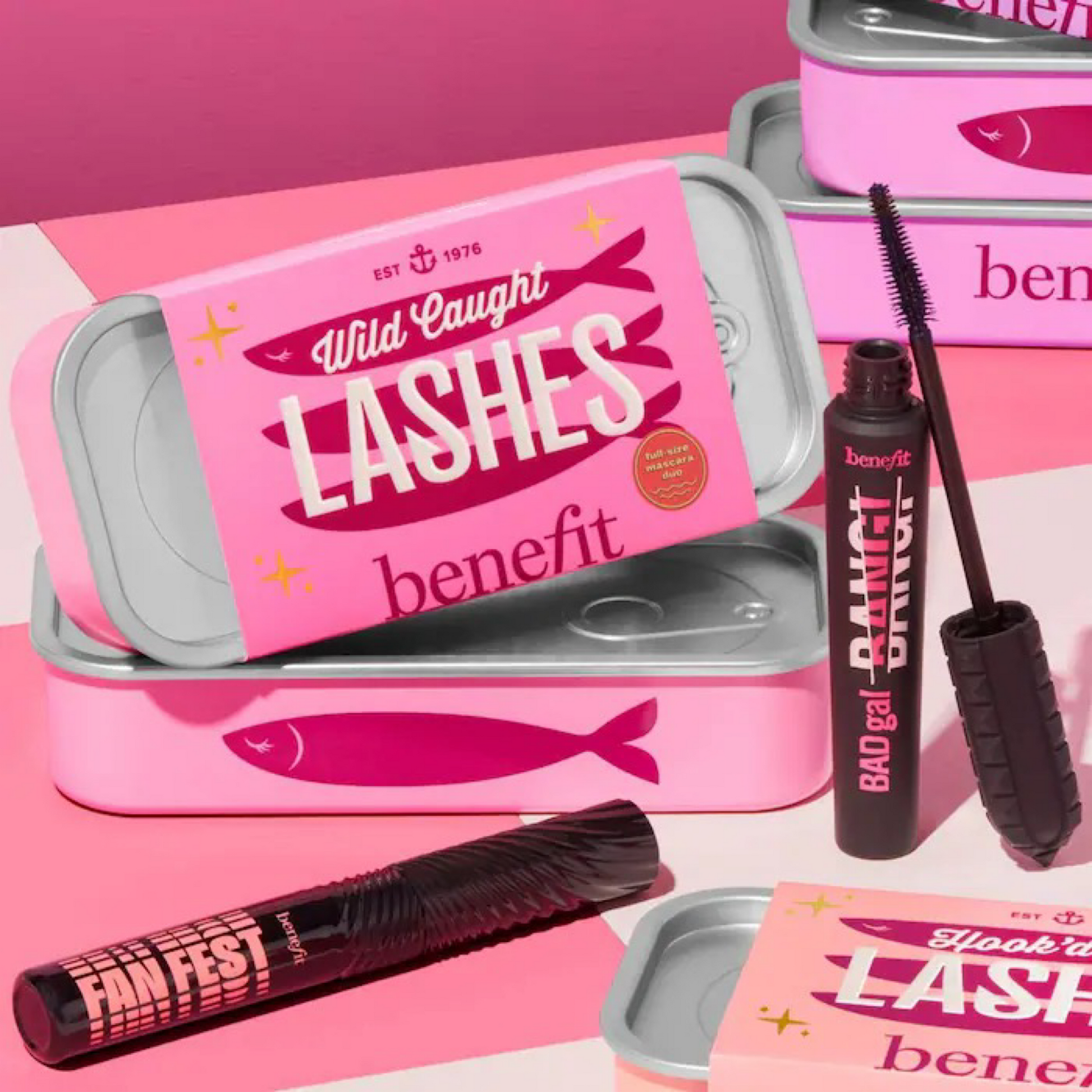 Набір туші для вій Benefit Wild Caught Lashes Volumizing Mascara Set