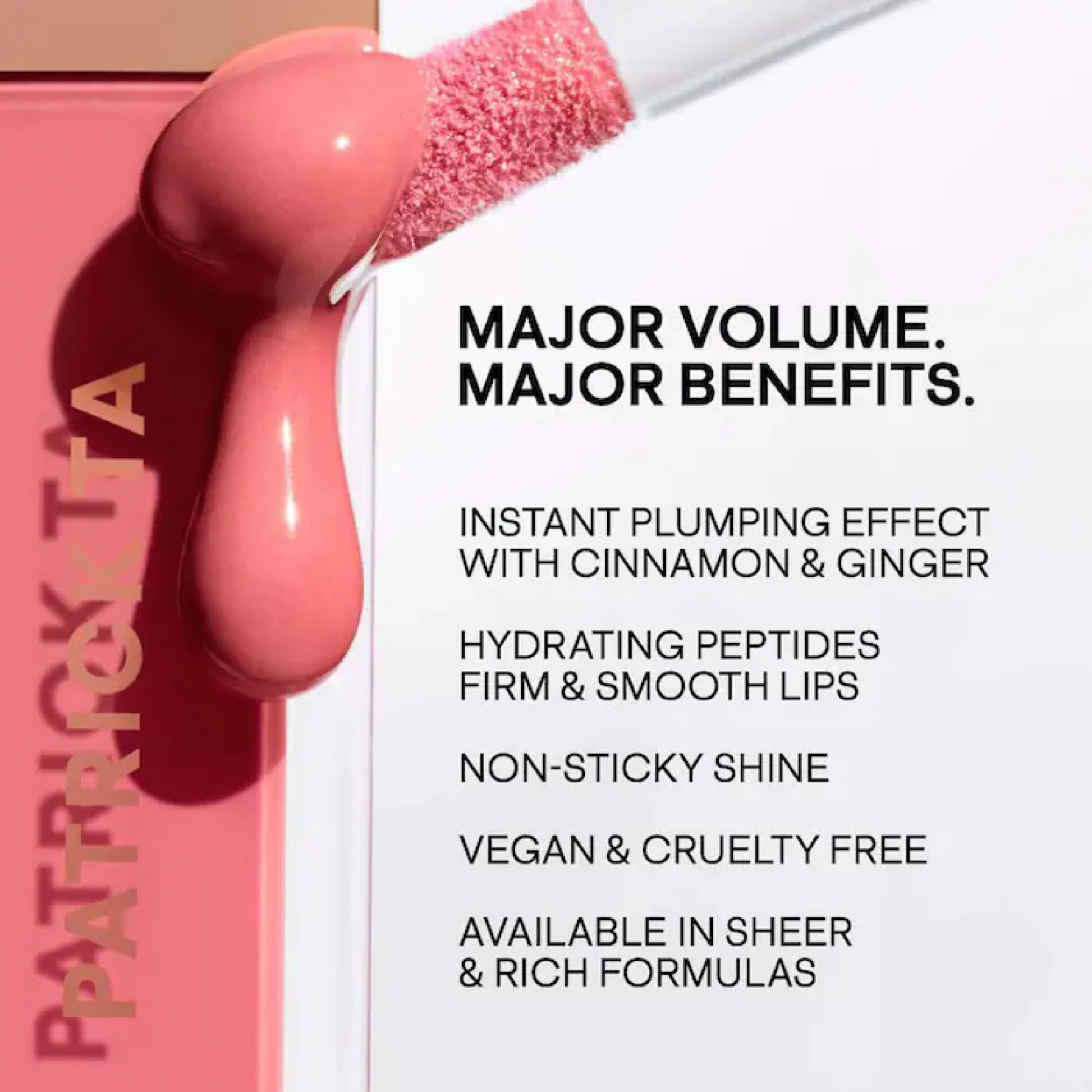 Плампер-блиск для губ Patrick Ta Major Volume Plumping Lip Gloss, відтінок 2 CC's