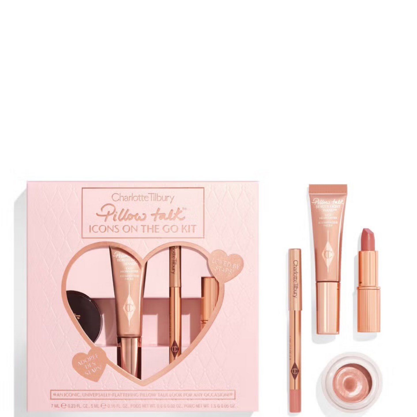 Набір для губ, щік та очей Charlotte Tilbury Pillow Talk Icons On The Go Set