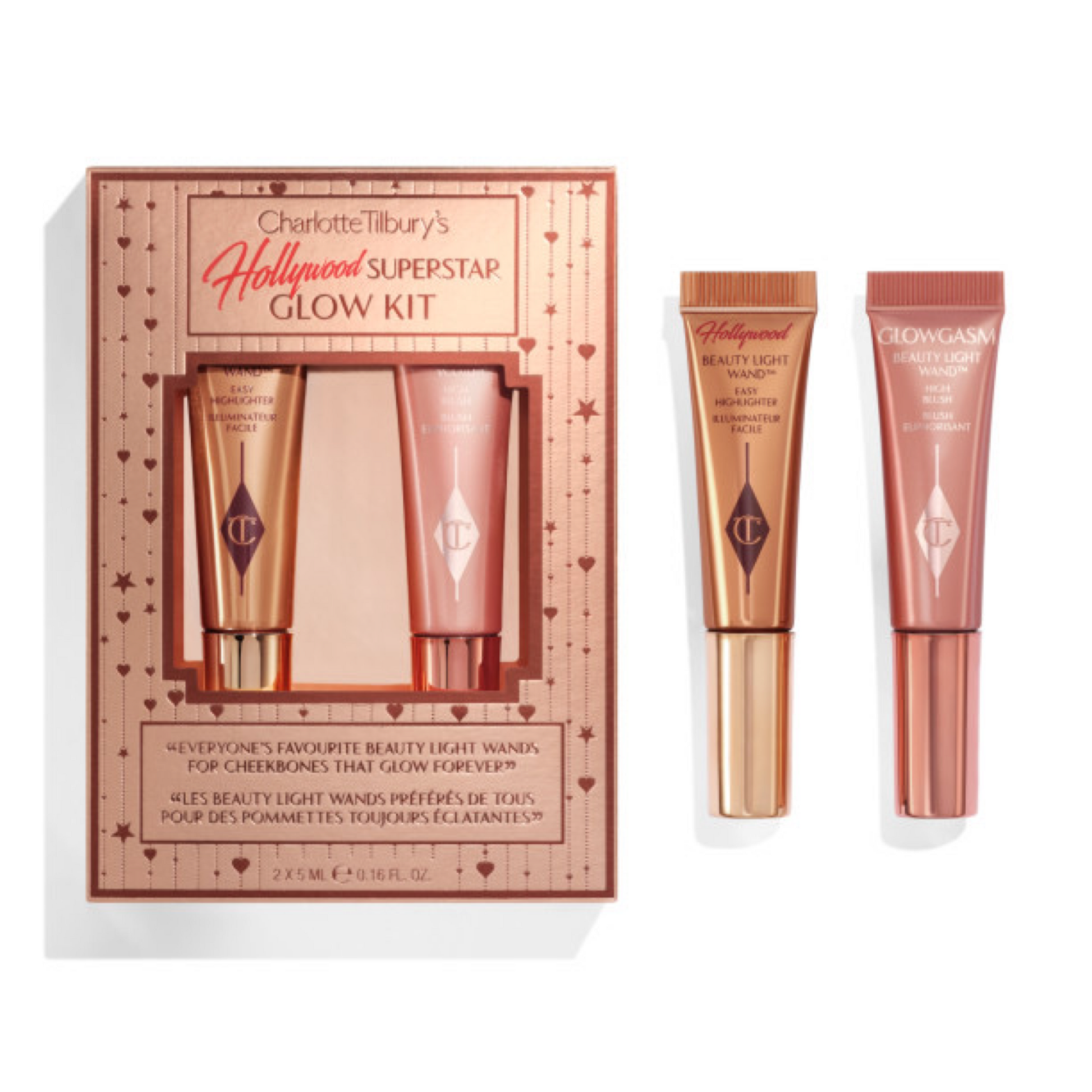 Набір сяючих рум`ян та хайлайтеру Charlotte Tilbury Hollywood Superstar Glow Kit