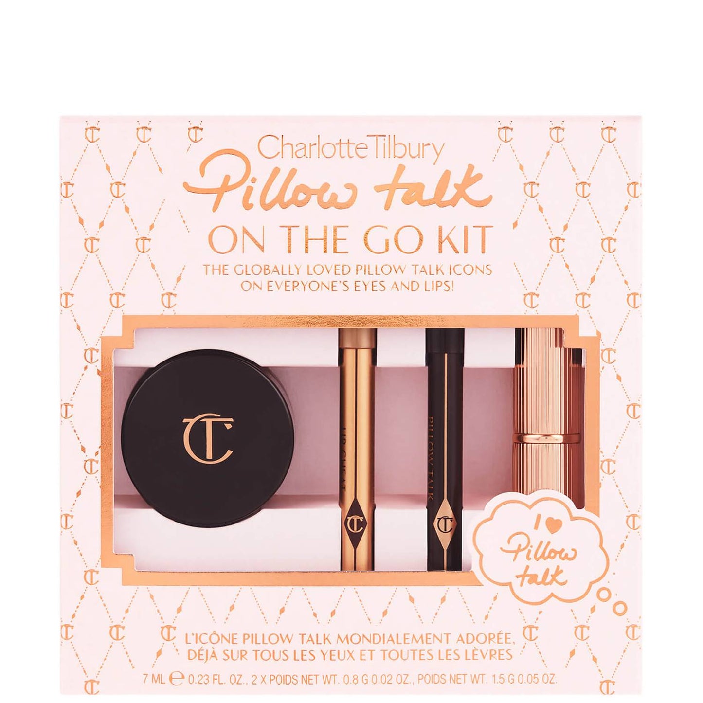 Набір для губ та очей Charlotte Tilbury Pillow Talk On The Go Set