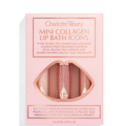 Набір блисків для губ Charlotte Tilbury Mini Collagen Lip Bath Icons