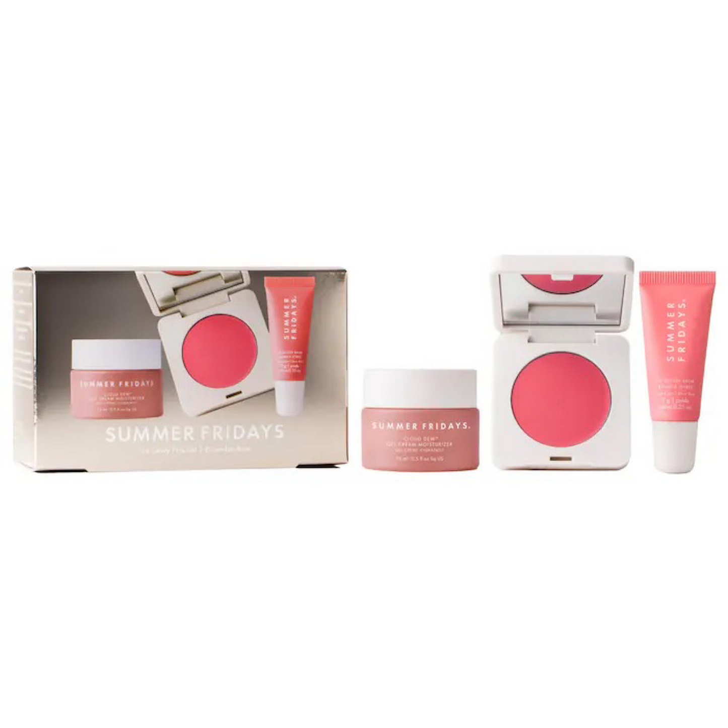 Набір Summer Fridays The Dewy Pink Set with mini Lip Butter Balm in Pink Sugar