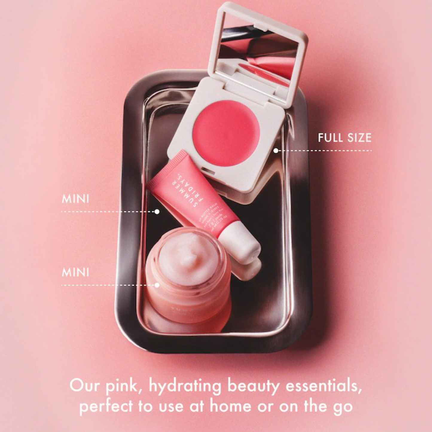 Набір Summer Fridays The Dewy Pink Set with mini Lip Butter Balm in Pink Sugar